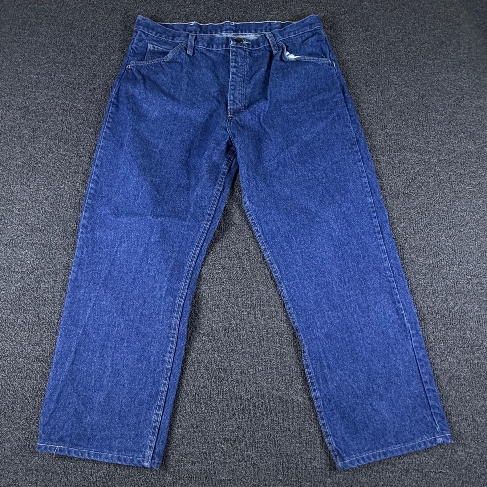 Bulwark FR Jeans Mens 38 (Fits 36x27) PEJ4DW6 Blue Flame Resistant Arc Rated EUC